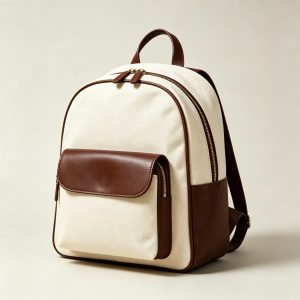 cream_canvas_leather_trim_backpack